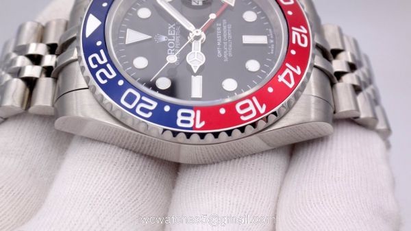 Rolex GMT Master II PEPSI Replica Watch Stainless Steel Jubilee Strap 5