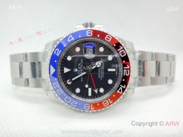 Higgest Quality Rolex GMT Master II Pepsi Replica Watch with ETA 2836 Movement 5