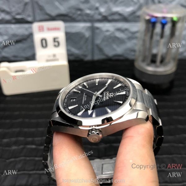 (VS) Swiss Omega Seamaster 150m Aqua Terra Master Watch Stainless Steel 5