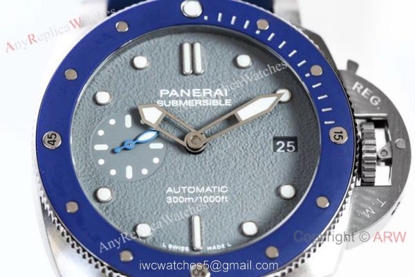 (VS) Swiss Copy Panerai Luminor Submersible PAM 959 Watch Blue Bezel 5