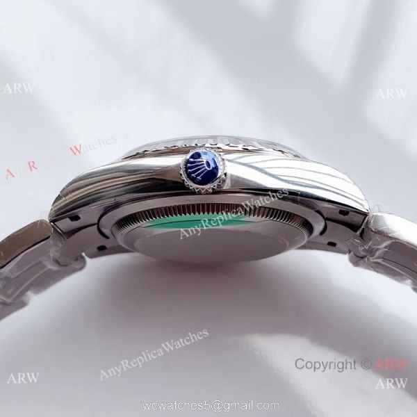 Swiss Copy Rolex Datejust 36mm SS Grey Dial Watch Rolex EW Factory 3235 316L Steel 5