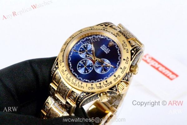 Copy Rolex Bamford Watch Rolex Daytona Blue Dial Replica Watch Vintage Style 5