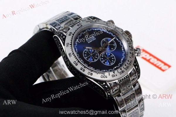 Copy Rolex Daytona Bamford SS White Dial Mens Watch Vintage Style 5