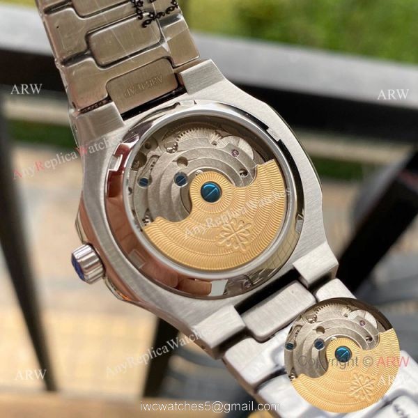 Copy Patek Philippe Nautilus Ladies 35mm Watches Diamond Bezel 5