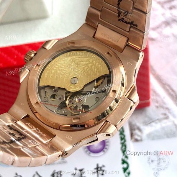 Rose Gold Patek Philippe Nautilus Repica Watches For Sale 5
