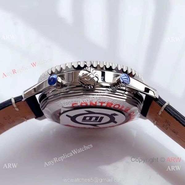 Swiss Replica Breitling Navitimer B01 Swissair Limited Edition A7750 Watch SS Black Dial 5