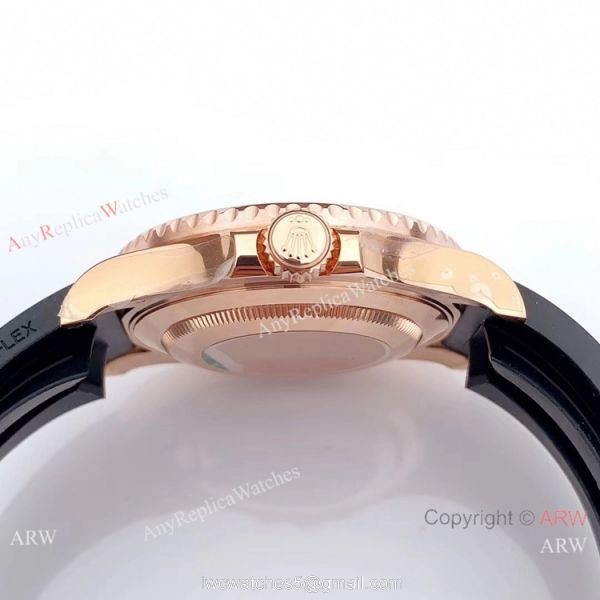 Rolex Yachtmaster 116695SATS Rose Gold Rainbow Bezel Watch Noob Factory/316L/Swiss ETA2836 5