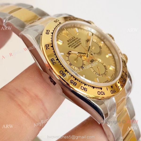 1:1 Best Edition Copy Rolex Daytona Two Tone 40mm Watch Noob Factory Swiss 4130 5