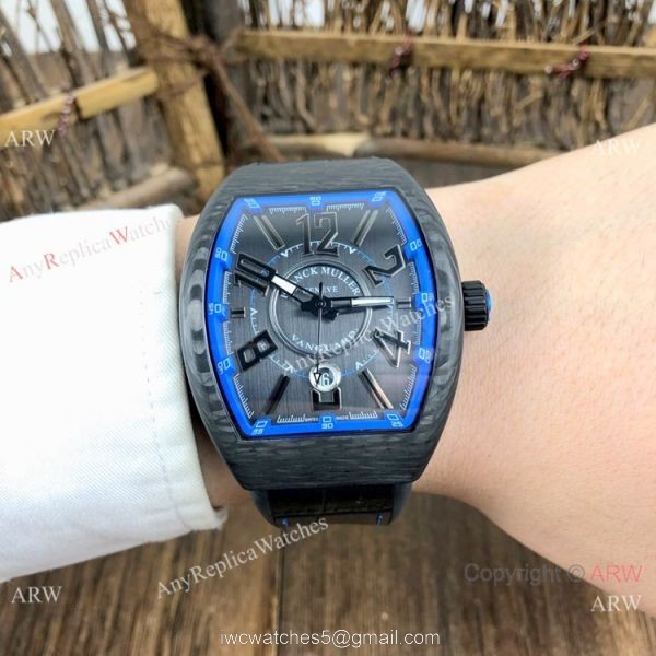 Swiss Quality Replica Franck Muller Vanguard Carbon Krypton Men Watches 5