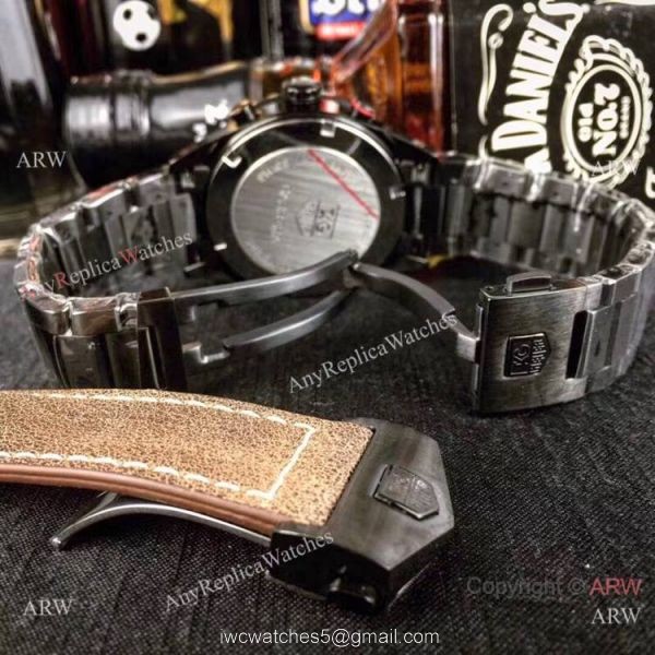 Replica Tag Heuer Carrera Calibre 16 Chrono Watches Black Steel 5
