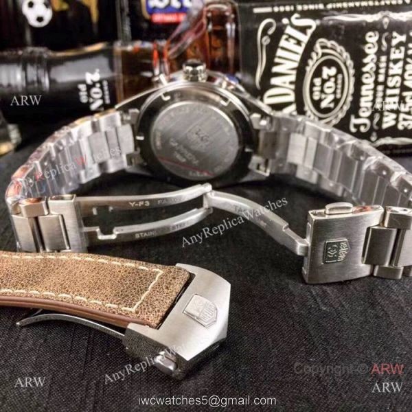 Stainless Steel Black Dial Tag Heuer Carrera Calibre 16 Replica Watch 5