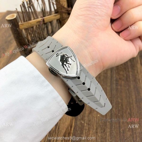 New Replica Lamborghini Spyder Gray Mens Watch 5