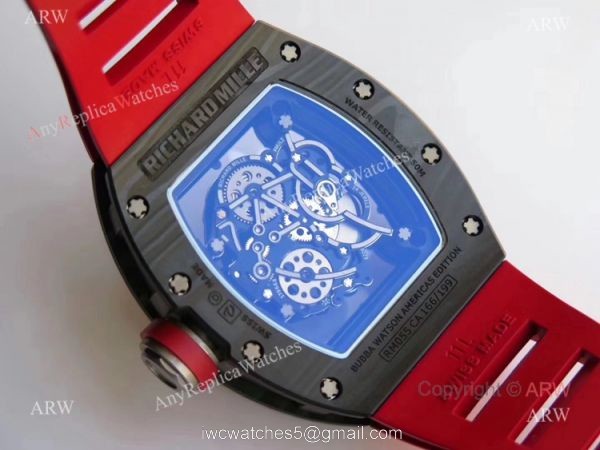 KV Factory Best Replica Swiss Richard Mille Carbon Fiber Skeleton Watches RM055 5