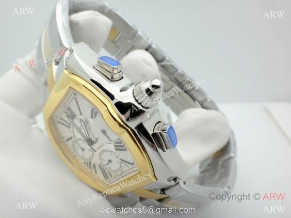 Best Replica Cartier Roadster Mens Chronograph Watch 5