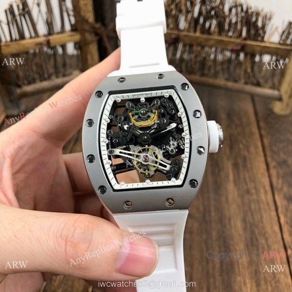 New Copy Richard Mille RM38-01 Gray Rubber Men Watches 5
