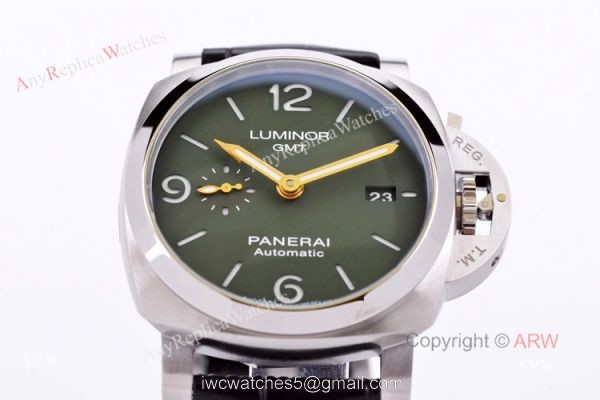 (VSF)2020 Panerai PAM1056 Luminor Green Dial MS Dhoni Edition Swiss Replica Watches 5