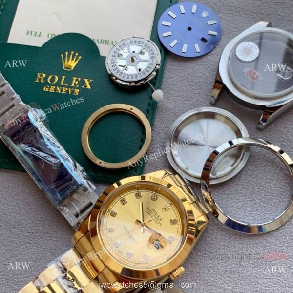 Upgraded Rolex Datejust II All Gold Oyster Watch 40mm AAA Replica 5