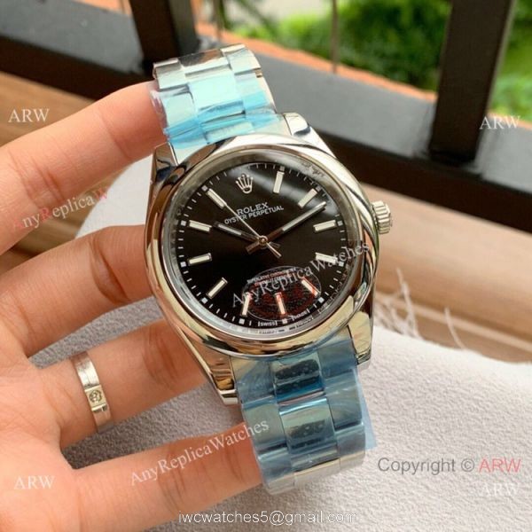 Copy Rolex Oyster Perpetual 41mm Watches Silver Dial Stainless Steel 5
