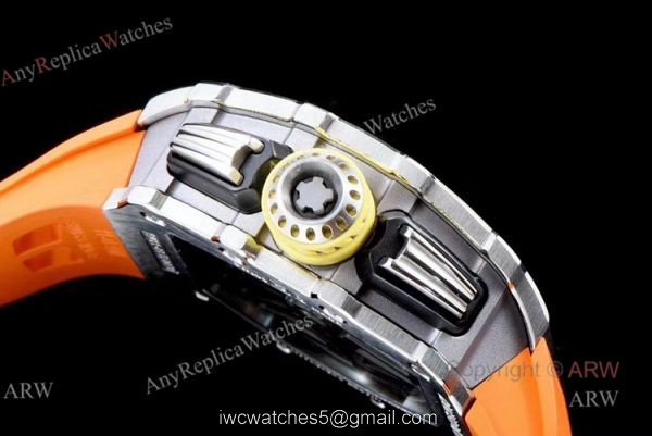 KV Factory Replica Richard Mille Orange Watch Best Fake Richard Mille RM11-03 Watches For Sale 5