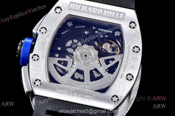 Swiss Made KV Richard Mille RM011 Felipe Massa Chronograph Diamonds Watch Replica 5