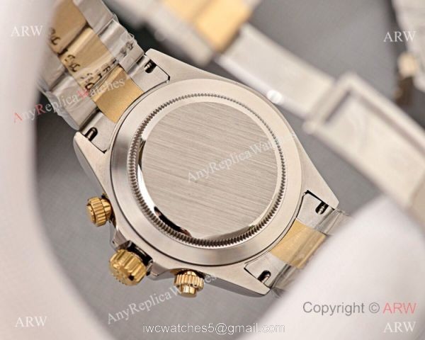 Copy Rolex Cosmograph Daytona 40 Watch Brown Dial with Diamond Markers 5