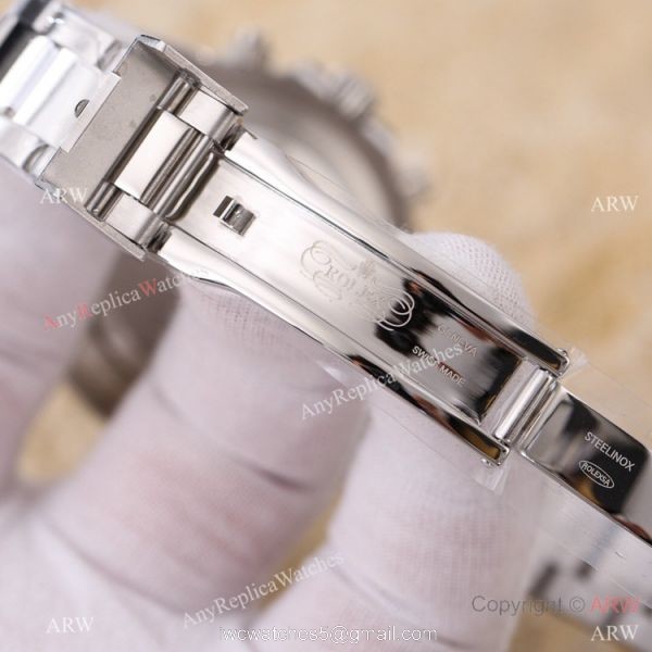 Swiss Quality Replica Rolex Comograph Daytona Rhodium Gray Watch 43mm 5