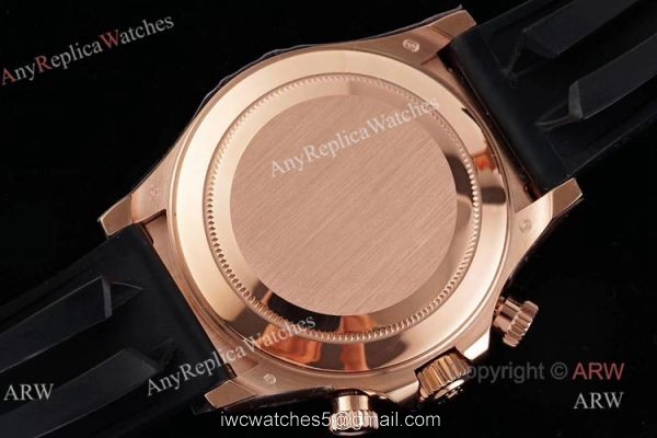New NOOB V3 4130 Rolex Daytona Rubber Band Chocolate Dial Replica Watch 5
