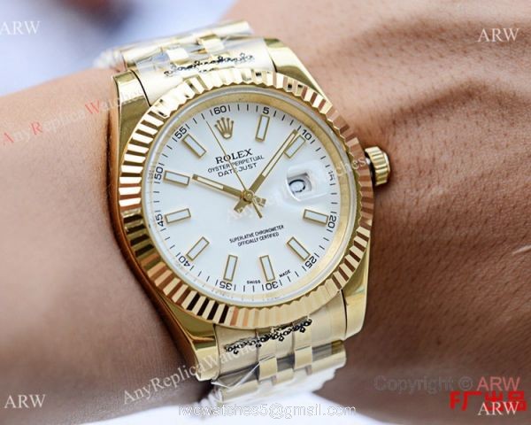 NEW UPGRADED Copy Rolex Datejust 2 Yellow Gold Watches 41mm 5
