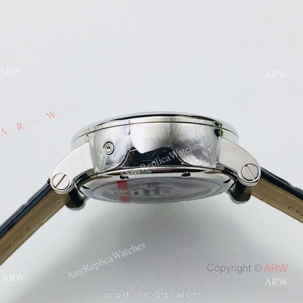 (GZF) 1:1 Quality Cartier Watch Copy Ronde De Cartier Blue Dial Chronograph Watch 40mm 5