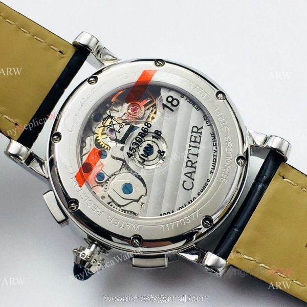 (GZF) 1:1 Cartier Watch Copy Rotonde De Cartier Stainless Steel Chronograph Watch 5