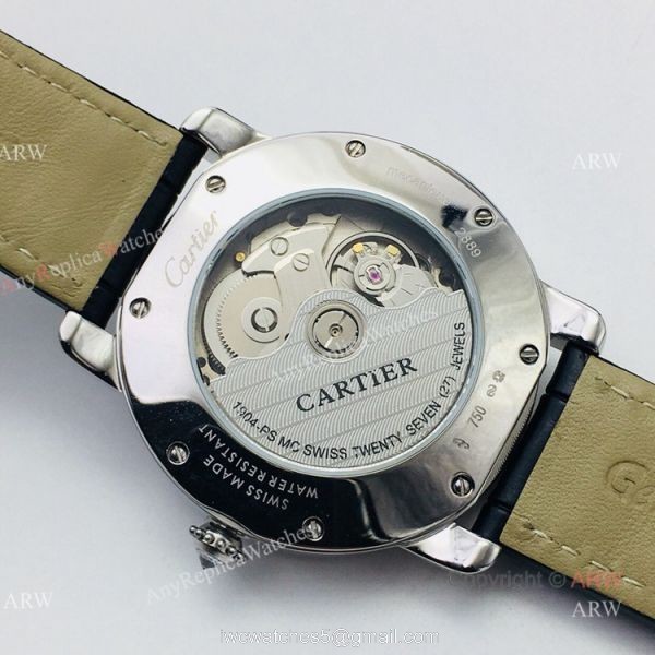 (EGF) New Replica Ronde De Cartier Stainless Steel White Dial Diamond Watches 5
