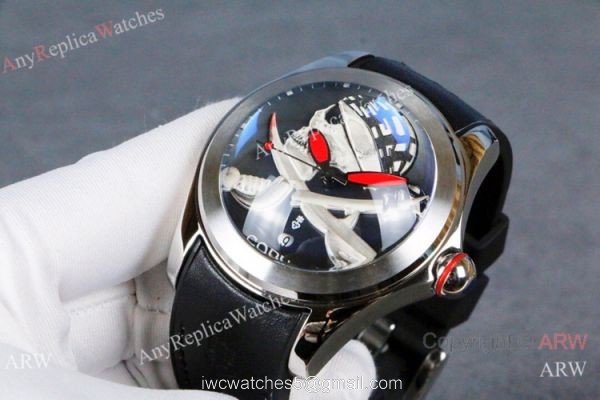 Best Quality Replica Corum Bubble Privateer Watches Stainless Steel Blue Strap Corum Watch 5