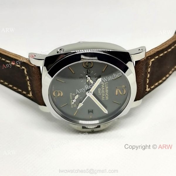 Best Copy Panerai Luminor GMT 72 Power Reserve Gray Dial Watch 44mm 5