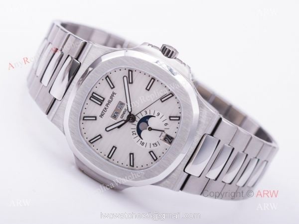 V9 Factory New Patek Philippe Nautilus Stainless Steel Swiss 324S Best Replica Watches 5