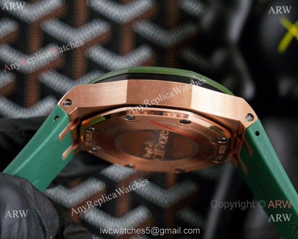 Fake Audemars Piguet Royal Oak Offshore Chrono Watches Rose Gold and Blue 5