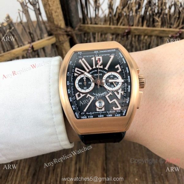 Best Replica Franck Muller Vanguard Rose Gold Chronograph Watch 5
