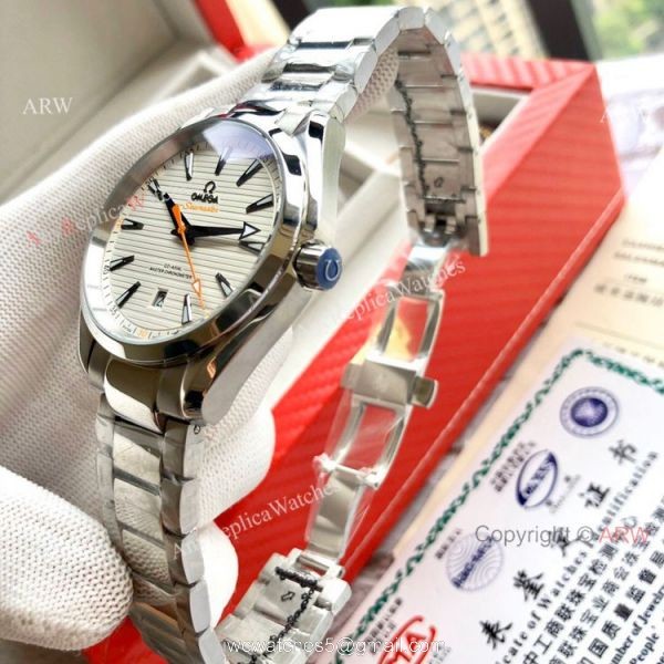 High Quality Omega Seamaster Aqua Terra Copy Watches Stainless Steel Gray Dial 5