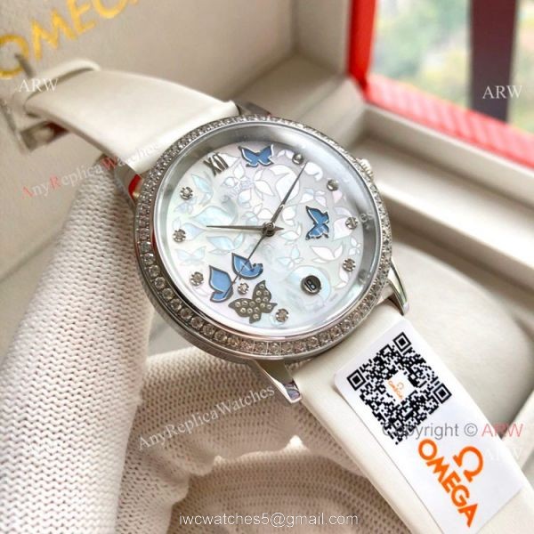 Replica Omega De Ville Special Edition Lady Watches Rose Gold 5