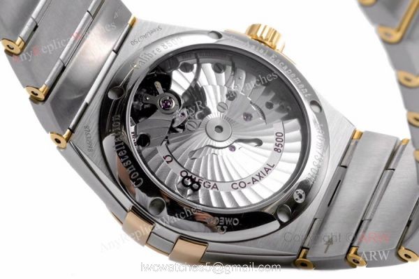 (VS) Swiss Replica Omega Constellation Gold Face Mens Watch New Dial 5