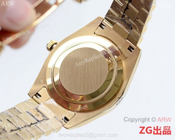 Fake Presidential Rolex Oyster Perpetual Datejust II All Gold Silver Dial 5
