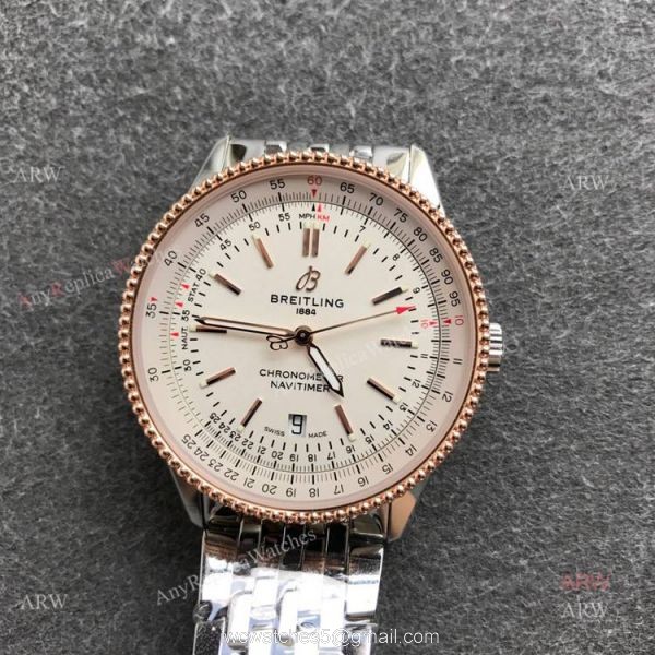 New Breitling Navitimer Automatic 41 Rose Gold Replica Watches 5