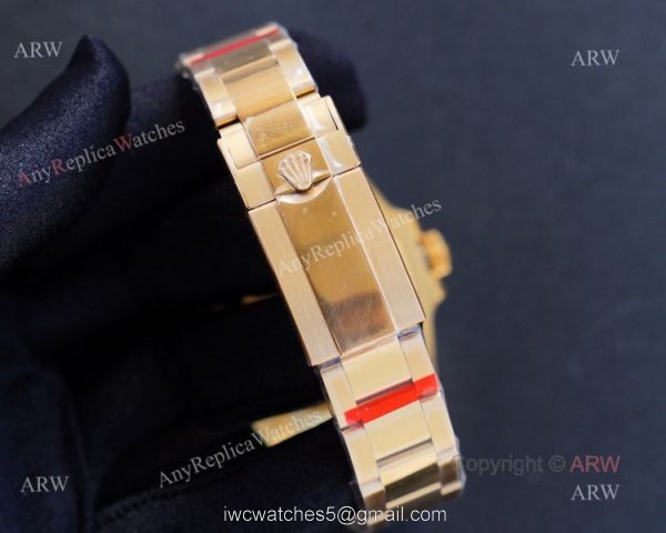 Best Replica Rolex GMT Master ii Yellow Gold GMT Rainbow Watches For Men 5