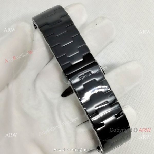 Fake Panerai Luminor GMT PAM 1441 Men Watch Black Steel 5
