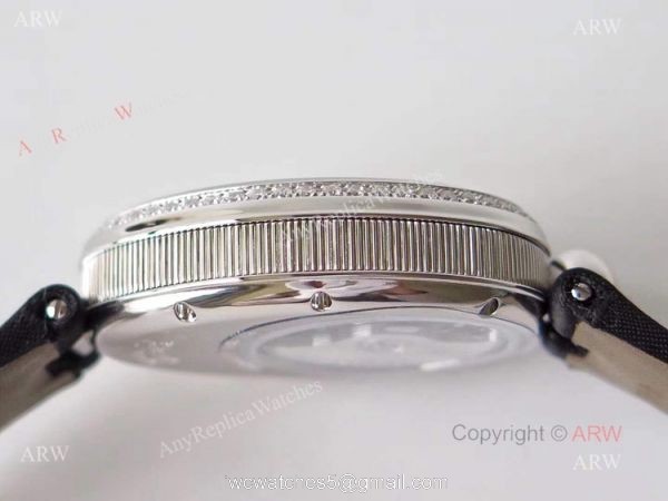 Replica Breguet Ladies Reine De Naples Diamond Watch With White Mop Dial 5
