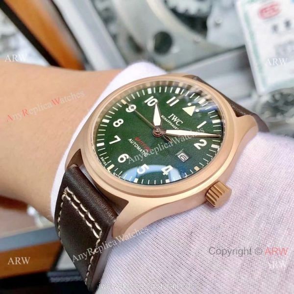 AAA Replica IWC Big Pilots Spitfire Automatic Watch Rose Gold 5