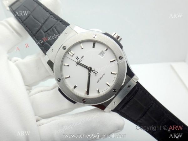 Swiss Replica Hublot Classic Fusion SW300 Automatic Watch White Dial 5