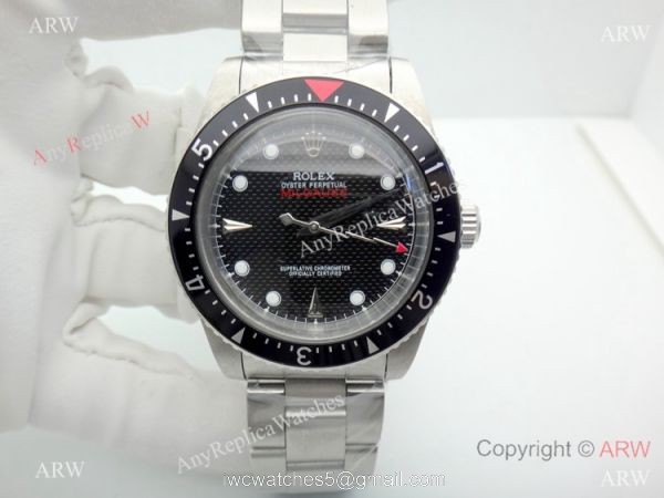 Vintage Replica Rolex Milgauss Stainless Steel Black Face Watch 5