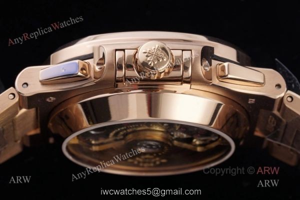 3K Factory Patek Philippe Nautilus Rose Gold 5980 Chronograph Swiss Replica Watches 5