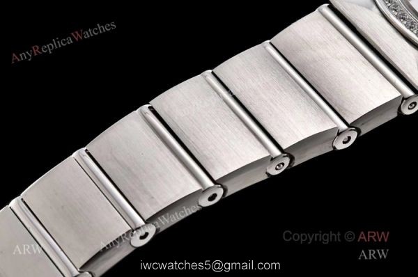 GF Factory Omega Constellation Quartz 25mm Swiss Made Copy Watch With Aventurine Dial 5