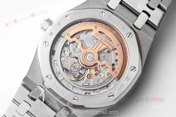Swiss Replica Audemars Piguet Royal Oak 15202 Gold Dial Stainless Steel Watch 39mm 5
